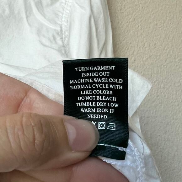 Parker Smith White Button Front Shirt Blouse Shirt Size S - Picture 5 of 5